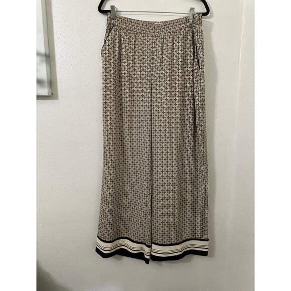 Abercrombie & fitch culotte wide leg satin Palazzo L - Picture 2 of 9